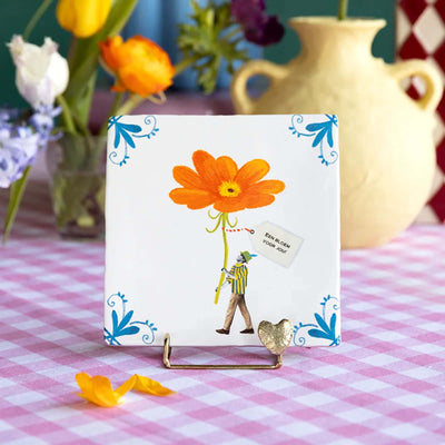 StoryTiles Bringing You a Bloom decorative tile (10x10cm)