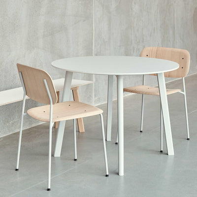 HAY Soft Edge 40 chair, Lacquered oak/Soft grey