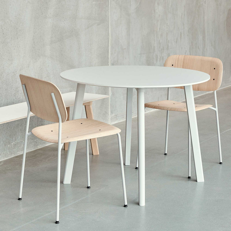 HAY Soft Edge 40 chair, Lacquered oak/Soft grey