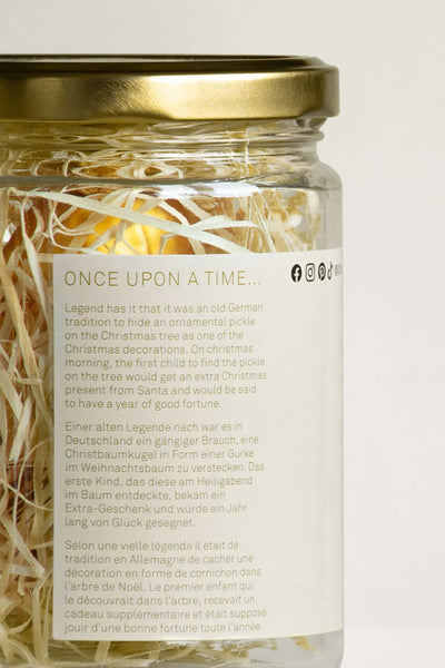 Donkey Christmas Pickle, yellow