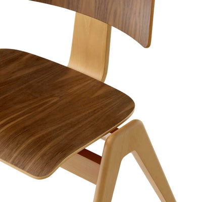 &Tradition Daystak RD1 side chair, beech walnut