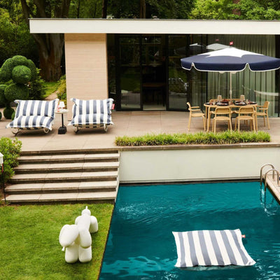 Fatboy Original Outdoor beanbag, stripe ocean blue