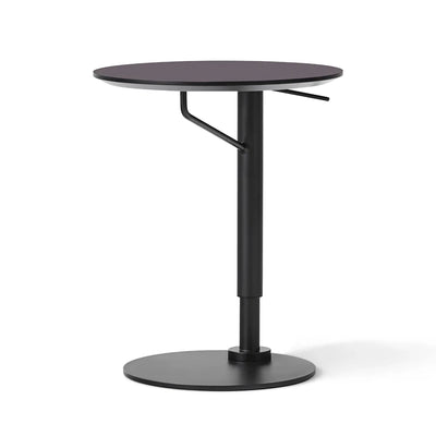 Audo Copenhagen Branch adjustable side table, linoleum charcoal