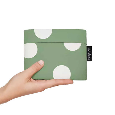 Notabag Original backpack tote, olive dots
