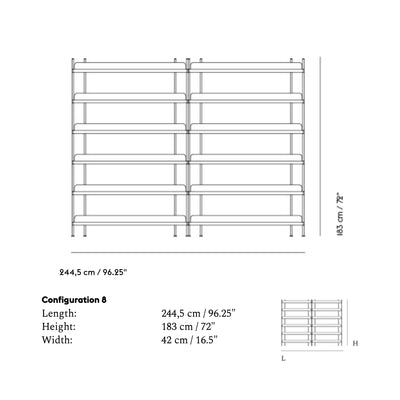 Muuto Compile shelving system, configuration 8