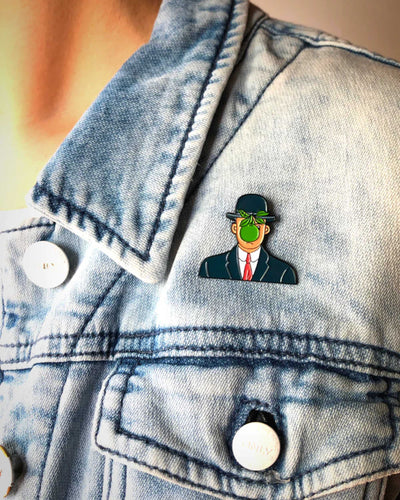 Today is Art Day The Son of Man Pin