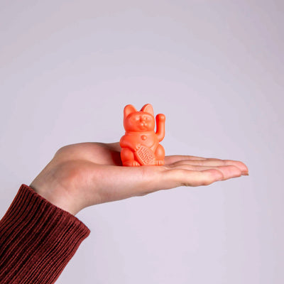 Donkey Lucky Cat Solar, neon orange