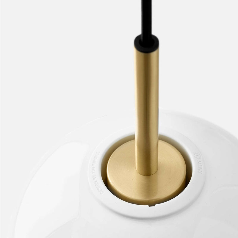 Audo TR Bulb Pendant Lamp , TR Matte Bulb/Brushed Brass