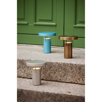 Hubsch BringMe Mini rechargeable lamp, burnished brass