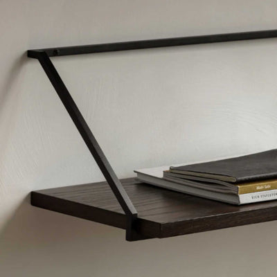 Audo Copenhagen Rail Shelf, Dark Stained Oak