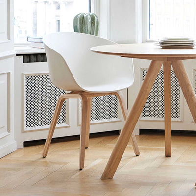 Hay About A Chair AAC 22, white/water-based lacquered oak