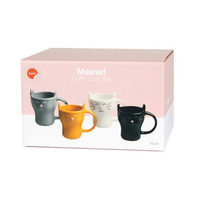 Balvi Meow! espresso mug set