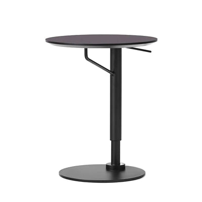 Audo Copenhagen Branch adjustable side table, linoleum charcoal