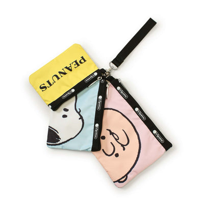 LeSportsac × PEANUTS wristlet pouch set