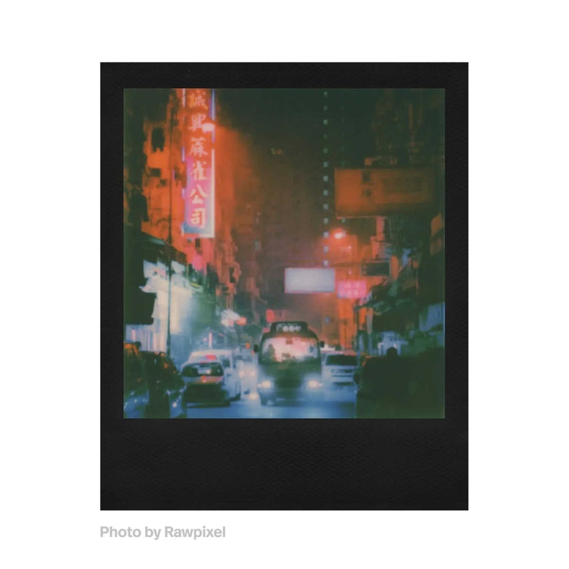 Polaroid Color i-Type Film Pack, black frame