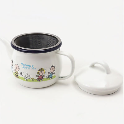 Yutaka Horo x Snoopy Greenfield series enamel tea pot