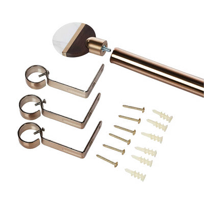 Umbra Lolly Curtain Rod 36-72" (91-183CM), Brushed Brass