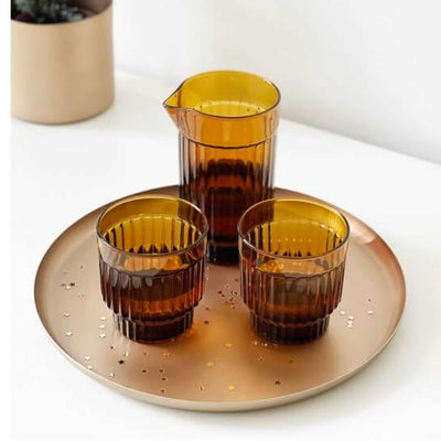 XLBoom LIMA Tumbler, Amber (Set of 2)