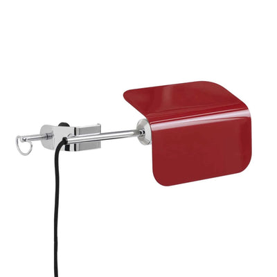 Hay Apex clip lamp, maroon red
