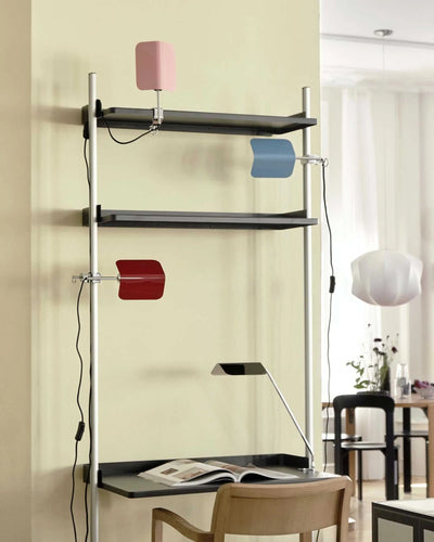 Hay Apex clip lamp, pastel blue