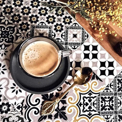 Beija Flor Eclectic Gold Vinyl Placemat