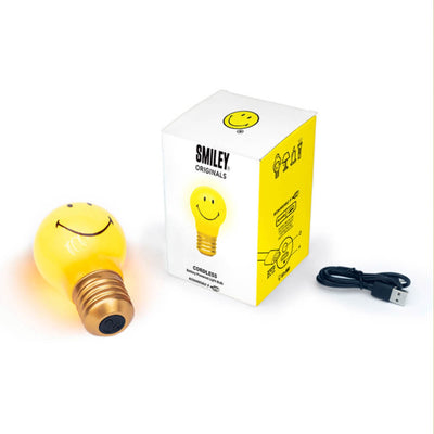 Cordless Smiley Lightbulb