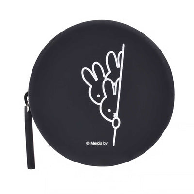 Curun Miffy Round Coin Pouch, Black