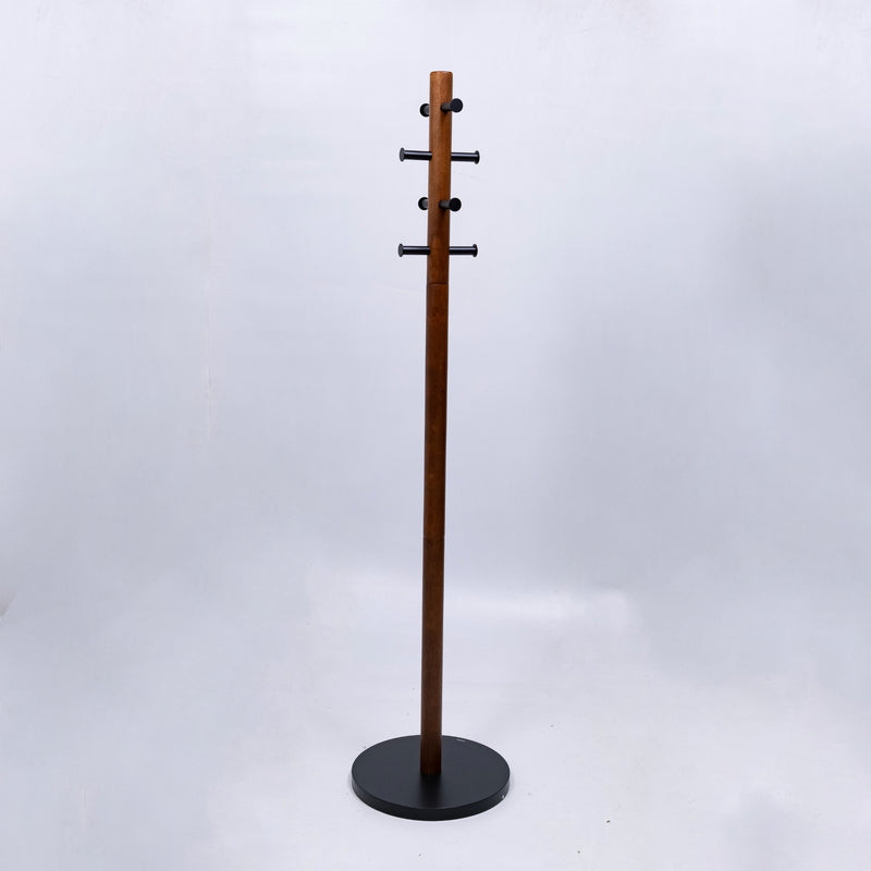 refurbished | Umbra Pillar coat rack, walnut/black