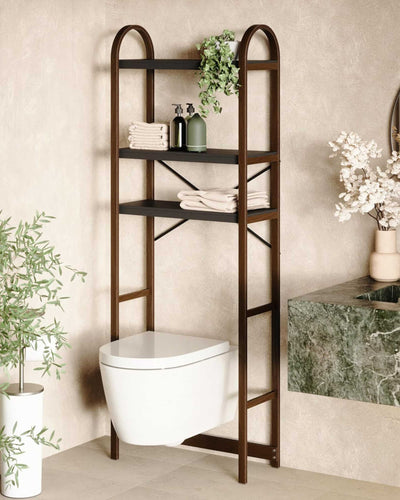 Umbra Bellwood Over The Toilet shelf, walnut