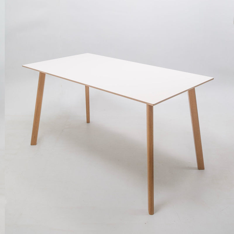 refurbished | HAY Cph Deux 210 table L140xW75, pearl white/oak