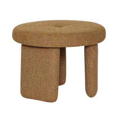 Hubsch Rocco Pouffe, ochre