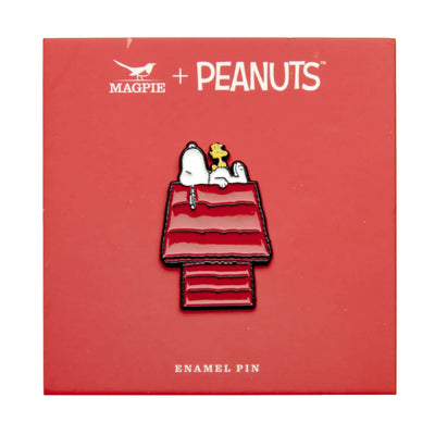 Peanuts x Magpie Snoopy enamel pin, house