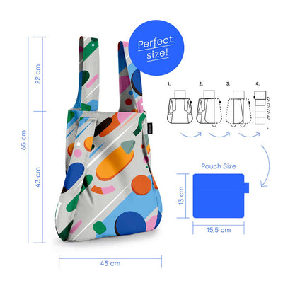 Notabag Original backpack tote, fruit salad