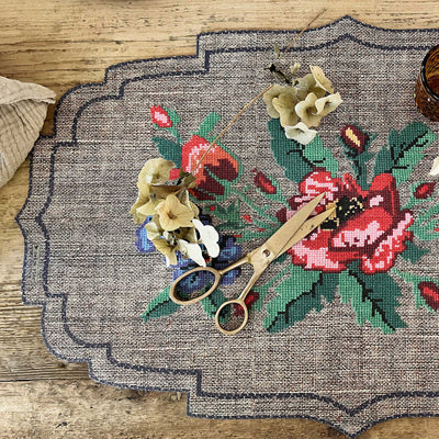 Beija Flor Gobelin Natural Cutout Vinyl Placemat