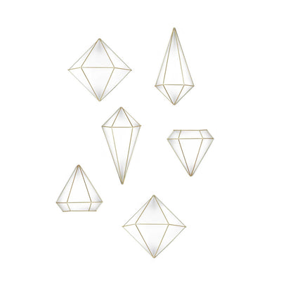 Umbra Prisma wall decor, matte brass