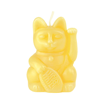 Donkey Lucky Cat scented candle, Yellow