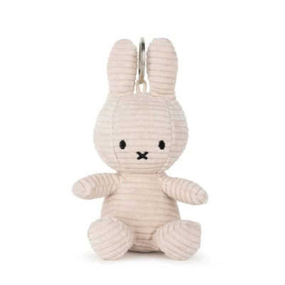 Bon Ton Toys Miffy Eco Corduroy keychain, light stone grey