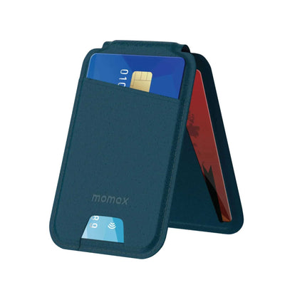 1-Wallet Magnetic Card Holder With Stand, blue