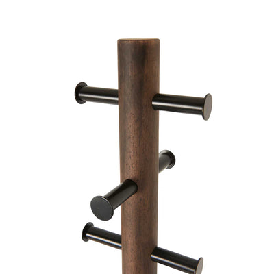 Umbra Pillar coat rack, Walnut/Black