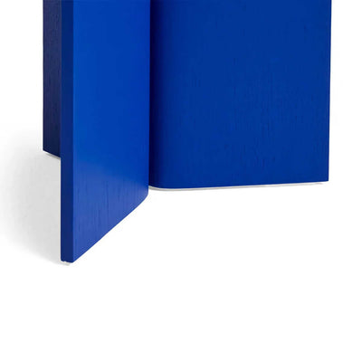HAY Slit side table wood high, vivid blue