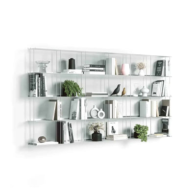 Kriptonite Krossing wall shelf 200x100cm, aluminium
