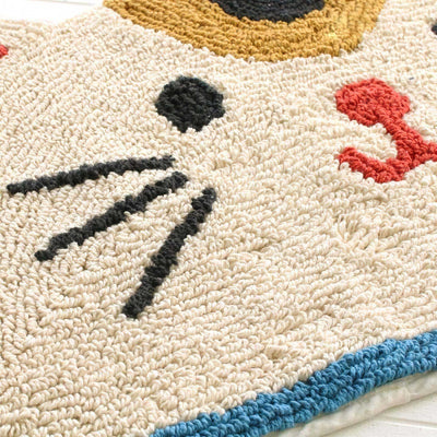 Beckoning Cat Semi-circular Door Mat