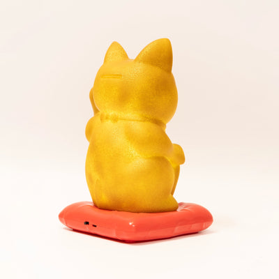 refurbished | 4D Master Fortune Cat touch lamp(25cm), gold glitter
