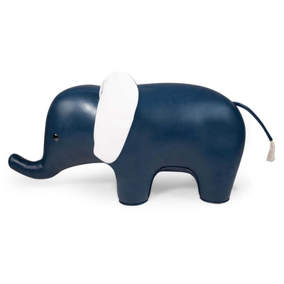 Zuny Giant Elephant Home Deco , Midnight Blue/White