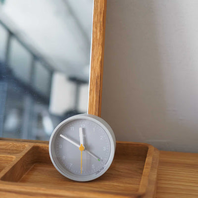 Braun BS12 alarm clock, 100th anniversary grey