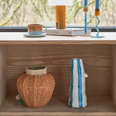 Villa Collection Denmark Villa Style Flower Pot, blue