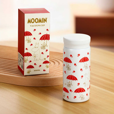 Moomin Thermo Bottle 200ml, Red umbrella