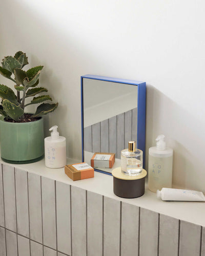 Hubsch District storage box small, brown/yellow