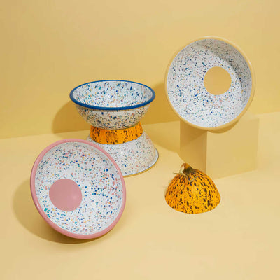 Kapka Enamel Wonder Wheel Bowl, Pink