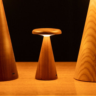 Gingko Sylva Mini table lamp, walnut